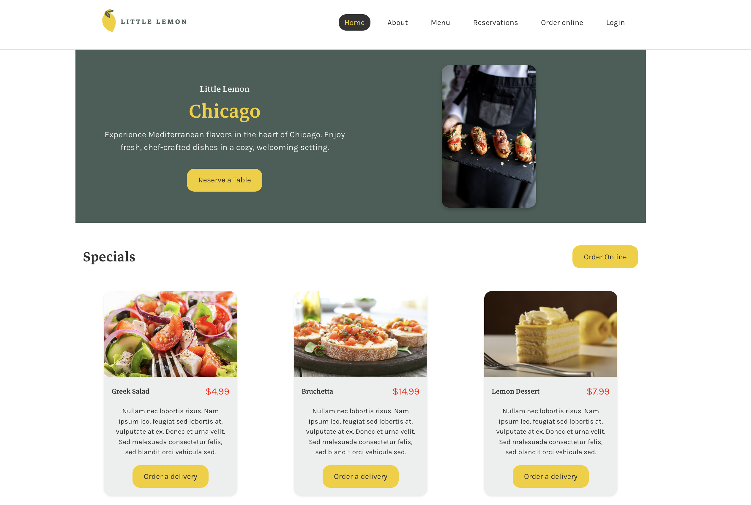 Little Lemon project preview