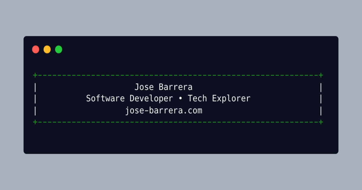 Personal Website project preview
